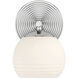 Moon Breeze 1 Light 6 inch Polished Nickel Wall Sconce Wall Light